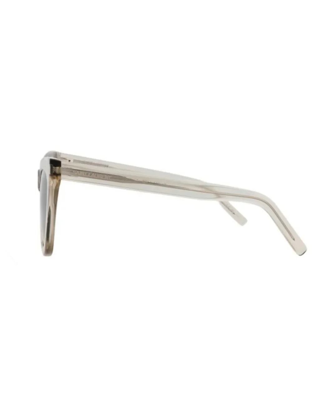 New Saint Laurent Womens Cat Eye Beige Beige Brown Fashion Designer Sunglasses